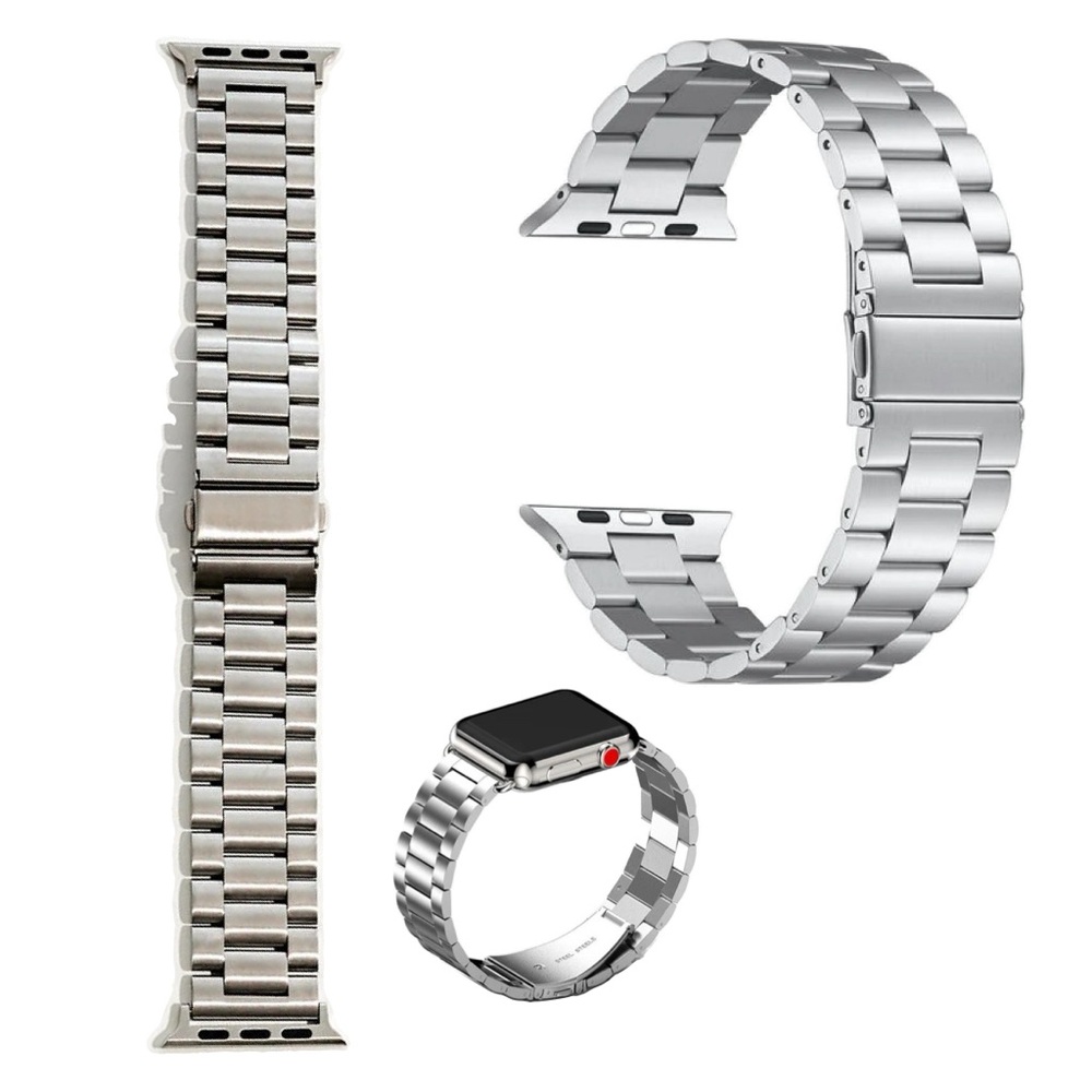 Apple Watch Band - Silver Link Stainless Steel Loop
